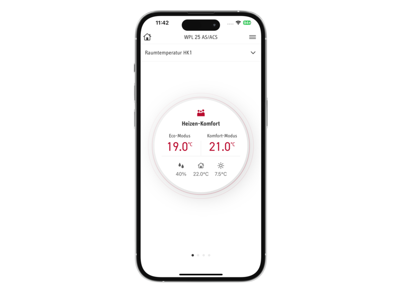 STIEBEL ELTRON Regeling/energiemanagement MyStiebel-App iOS