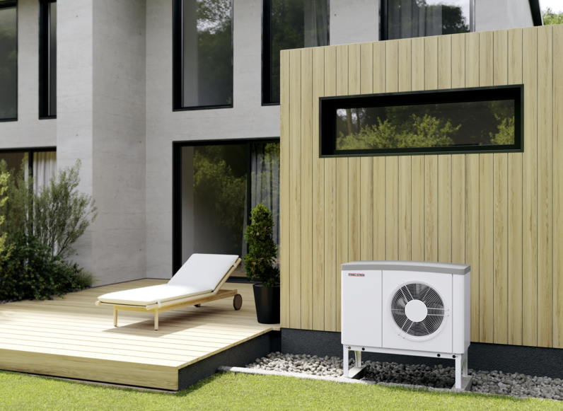 STIEBEL ELTRON Lucht-water-warmtepompen WPL 13 ACS classic compact plus Set 1.1