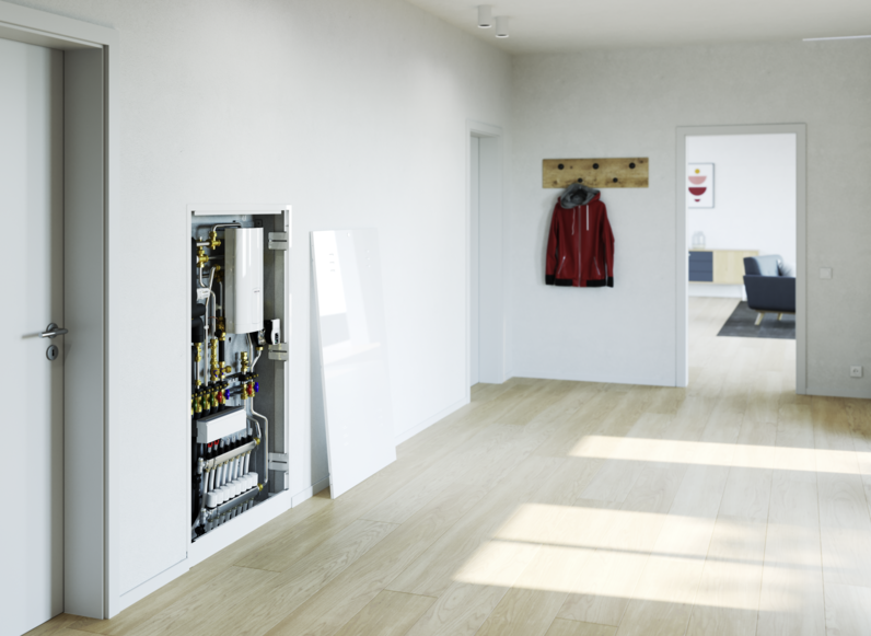 STIEBEL ELTRON Afleverset drinkwater en verwarming met elektrische naverwarming WS-DUO-T Premium